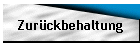 Zurückbehaltung